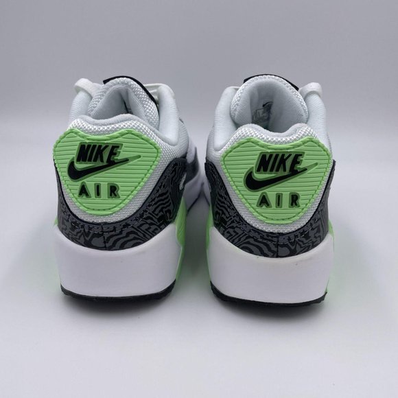 Nike Air Max 90 White / Black /Green Womens Shoes - Picture 4 of 8